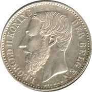 1 Franc - Léopold II Dutch text obverse image