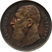 1 Franc - Léopold II Pattern - French text obverse image