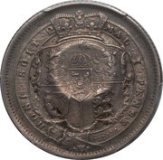 120 Réis - Luis I Countermark "CROWNED G.P." 1 Shilling - United Kingdom reverse image