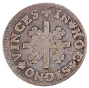 200 Réis - Luis I Countermark "CROWNED G.P." over Lxxx Réis - Portugal reverse image