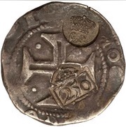 Luis I - 300 Réis Countermark "CROWNED G.P." over ½ Cruzado - João IV, Portugal obverse image