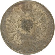 1200 Réis - Luis I Crown "G.P" countermarked over 1 Thaler - Maria Theresa; Austria reverse image