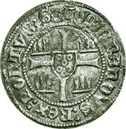 ½ Barbuda - Fernando I Zamora/Spain mint, Portugal, 1370-1371 reverse image