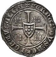 Barbuda - Fernando I Lisboa mint, Portugal, 1370-1371 reverse image