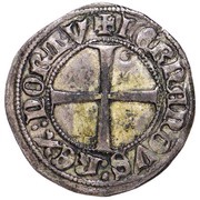 ½ Tornês Escudo - Fernando I Lisboa mint, Portugal, 1367-1370 reverse image