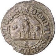 ½ Tornês Atípico - Fernando I Lisboa mint, Portugal, 1369-1371 reverse image