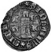 ½ Tornês Atípico - Fernando I Coruña/Spain mint, Portugal, 1369-1371 reverse image