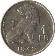 1 Franc BELGIE-BELGIQUE obverse image