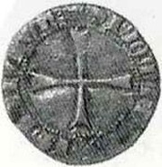 ½ Tornês Escudo - Fernando I Coruña/Spain mint, Portugal, 1369-1371 reverse image