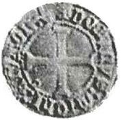 ½ Tornês Escudo - Fernando I Miranda do Douro mint, Portugal, 1369-1371 reverse image