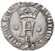 Meio Real "F" - Fernando I Lisboa mint obverse image