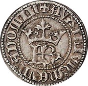 ½ Real "FR" - Fernando I Lisboa mint obverse image