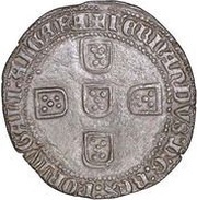 Tornês de Busto - Fernando I Porto mint, Portugal, 1371-1383 reverse image