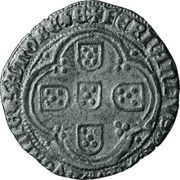Real Branco - Fernando I Zamora, Spain Mint, Portugal, 1369-1371 reverse image