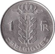1 Franc French text reverse image