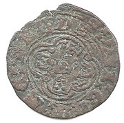 ½ "Real of 10 soldos" - João I Lisboa mint, Portugal, 1385-1397 reverse image