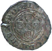 ½ Real of 10 Soldos - João I P; Porto Mint, Portugal, 1385-1397 reverse image
