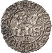½ Real of 10 Soldos - João I €-Évora mint obverse image