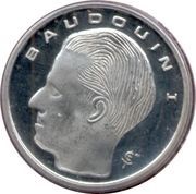 1 Franc - Baudouin I French text obverse image