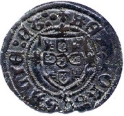 Ceitil - Afonso V Group 7 - Long and low outside wall, whose ends touch or cut the circumference; Shield of the 4th type, Portugal, 1458-1460 reverse image