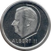1 Franc - Albert II Dutch text obverse image