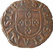 Ceitil - Sebastião I Group 3- Without circumference on both sides, Portugal, 1560 reverse image