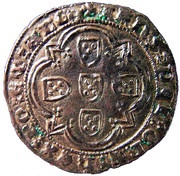 Real Branco - João I Lisboa mint, Portugal, 1415-1433 reverse image