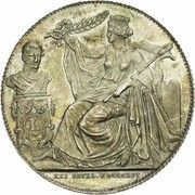 2 Francs French text - Anniversary of Inauguration obverse image
