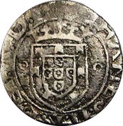 Vintém - João II "•L• - º" at each side of "Y"; Lisboa mint, Portugal, 1490-1495 reverse image