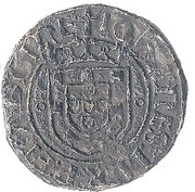 Vintém - João II "ºL - º" at each side of "Y", Lisboa mint, Portugal, 1490-1495 reverse image