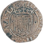 Vintém - João II "inv. L-º" at each side of "Y", Lisboa mint, Portugal, 1490-1495 reverse image