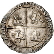 Real Grosso - Alfonso V King of Portugal, Castilla and Leon, Portugal, 1475-1479 reverse image