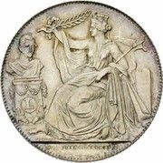 2 Francs Dutch text - Anniversary of Inauguration obverse image