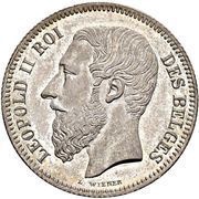 2 Francs - Léopold II French legend obverse image