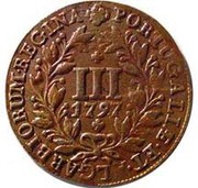 3 Réis - Maria I, Portugal, 1797 reverse image