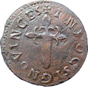 4 Reais - António I Angra mint, Portugal, 1582 reverse image