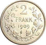 2 Francs - Léopold II Dutch text, Belgium, 1904-1909 reverse image
