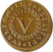 5 Réis - João V, Portugal, 1712-1721 reverse image