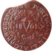 5 Réis - João Prince Regent, Portugal, 1800-1801 reverse image