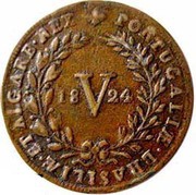 5 Réis - João VI, Portugal, 1818-1824 reverse image