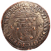X Reais "L-G" - Sebastião I obverse image