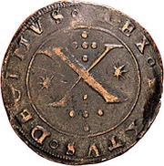 X Reais "L-G" - Sebastião I, Portugal, 1557-1560 reverse image