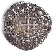 ½ Vintém – Afonso VI, Portugal, 1656-1662 reverse image