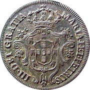 10 Réis - Maria I and Pedro III obverse image