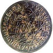 10 Réis - Maria I and Pedro III, Portugal, 1777-1785 reverse image