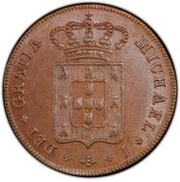 10 Réis - Miguel I obverse image