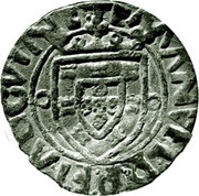 Vintem - Manuel I p M o, Porto mint, Portugal, 1495-1521 reverse image
