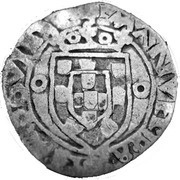 Vintem - Manuel I ºMº, inverted •P •; Porto mint, Portugal, 1495-1521 reverse image