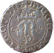 Vintem - Manuel I Gothic M, •P•, Porto mint obverse image