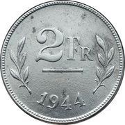 2 Francs Allied Occupation Coinage reverse image